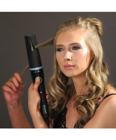 Revamp ProGloss Auto Wave & Curl - Automatic Curling Iron for Large & Small Curls with Ion Technology Temperature Control & Auto Shut-Off - Black - Buy Online on GoSupps.com