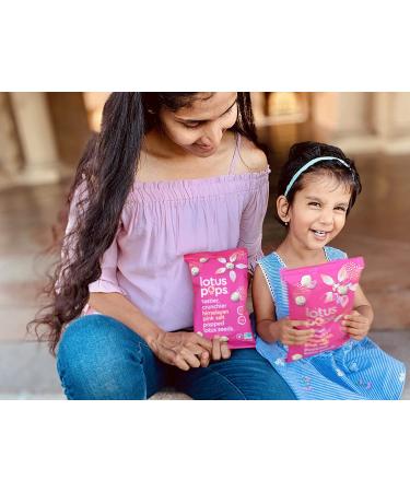 Popped Lotus Seed Snacks - Low Calorie, Gluten Free, Vegan, Paleo, Non GMO Certified | Plant Protein | Roasted Not-Fried | Himalayan Pink Salt | 4 Pack - Buy Online on GoSupps.com