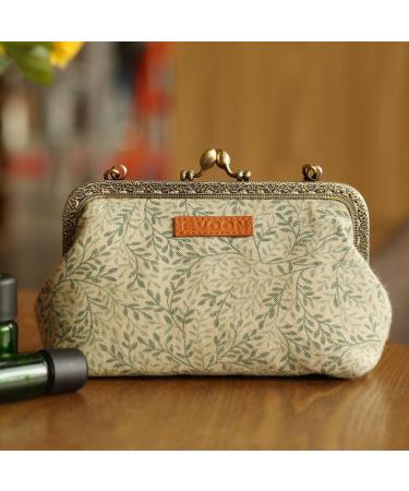 Buy Evoon Women's Cosmetics Pocket Clutch Wallet for Essential Oils - Fits Doterra YouG & Living Oils (5ml 10ml 15ml) - Green - Pack of 1 - Buy Online on GoSupps.com