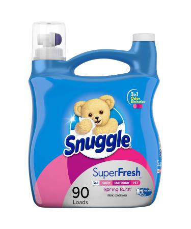 Snuggle Plus Super Fresh Liquid Spring Burst Fabric Softener 95 Fluid Ounce