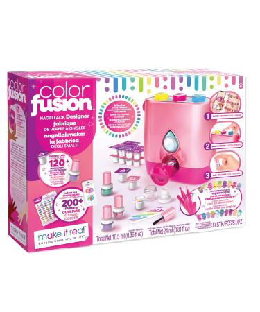 Make It Real 2902561 Color Fusion Polish Designer DIY Creative Kit Designs Yourself Children's Nail Varnish Water-Based Vernis ongles Designer