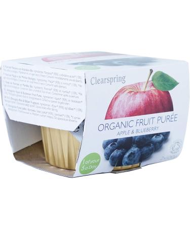 Clearspring Organic Fruit Pur e - Apple & Blueberry - Buy Online on GoSupps.com