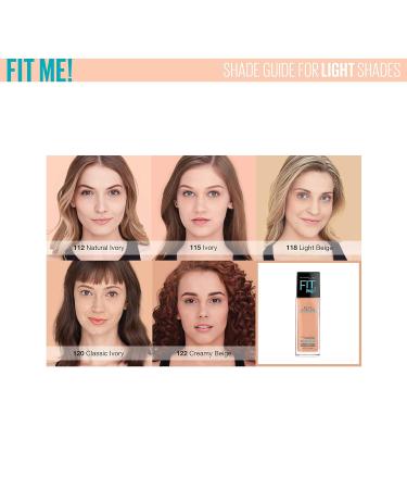 Maybelline Fit Me Matte + Poreless Liquid Foundation Makeup 112 Natural Ivory 1 Fl Oz x 2 - Pack of 2 | Oil-Free Formula - Buy Online on GoSupps.com