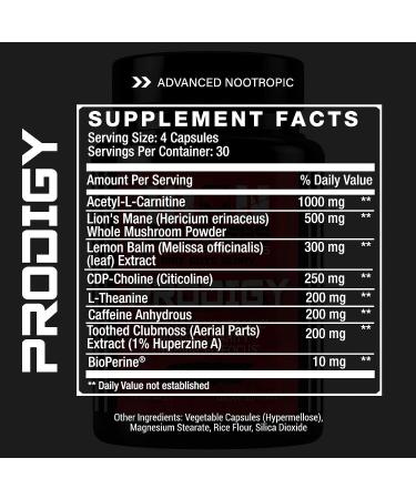 Brain Booster Nootropic: Lion's Mane, CDP Choline & Lemon Balm - Maximize Clarity, Relieve Stress, Boost Memory & Focus - 120 Capsules - Buy Online on GoSupps.com