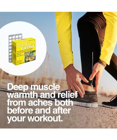 Buy Miers Laboratories Arnica Extra Homeopathic Tablets for Muscle Pain Relief & Bruises - International Shipping Available - Buy Online on GoSupps.com