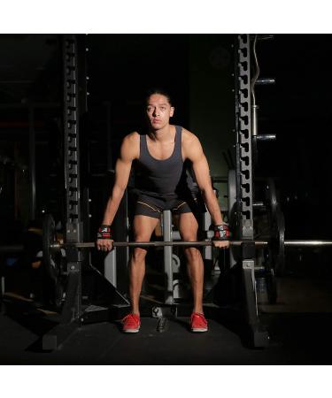 Wrist Wraps and Lifting Straps Bundle - Support for Weightlifting, Cross Training, Powerlifting - 2 Pairs for Men and Women - Black/Red - Buy Online on GoSupps.com