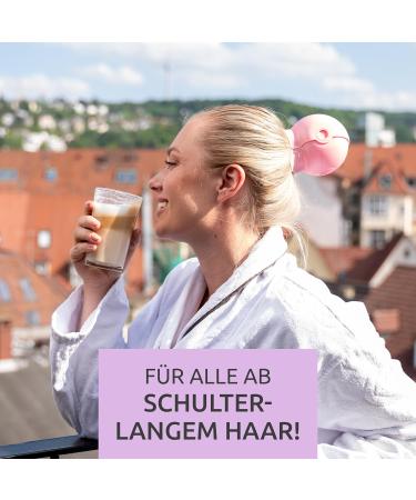 Drybun Cenote Blue - Sustainable Shower Hood for Medium/Long Hair | Quick Hair Drying Splitting & Breakage Protection | Eco-Friendly & Recyclable - Buy Online on GoSupps.com