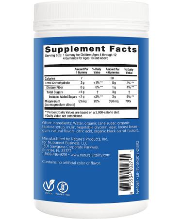 Natural Vitality Calm Anti-Stress Gummies - Raspberry-Lemon 240ct - Buy Online on GoSupps.com