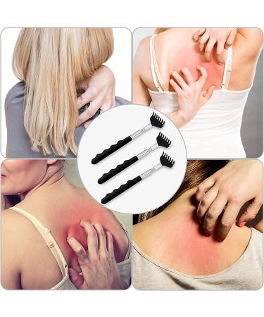 Yexixsr 3 Pack Extendable Back Scratcher - Portable Telescopic Back Massager for Men Women Kids - Rubber Handle Back Scratching Tool - Buy Online on GoSupps.com