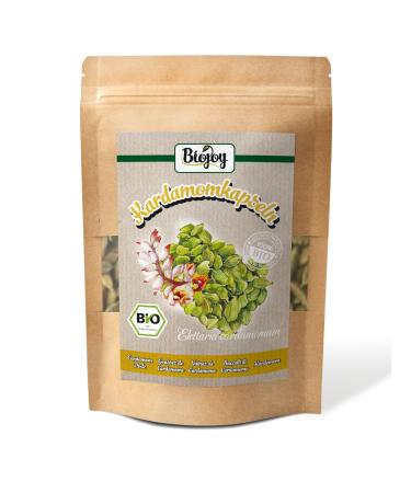 Biojoy Organic Cardamom Pods (250g) Whole and Green Cardamom (Elettaria cardamomum)