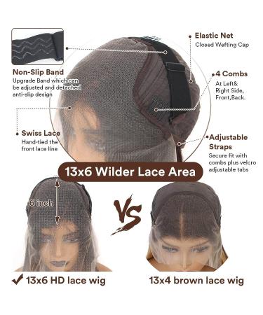 13x6 Ombre Highlight Human Hair Lace Front Wig - OT4/30/27 Honey Blonde - 20 180% Density HD Transparent Straight Wig with Baby Hair - Buy Online on GoSupps.com