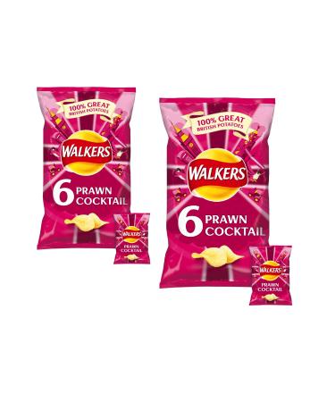 Walkers Crisps - Prawn Cocktail (6x25g) Two Pack