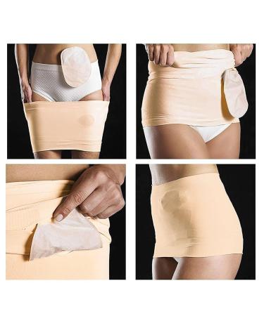 Ostomy Bag Covers & Support Garments | Stoma Belt with Inner Pocket | Hernia Support Light (Black S/M) - 33.5-44" Hip Circumference - Buy Online on GoSupps.com