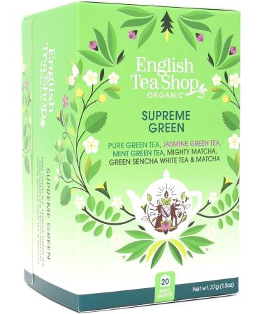 English Tea Shop Supreme Green Tea Bag Sachets 20-Piece - Buy Online on GoSupps.com
