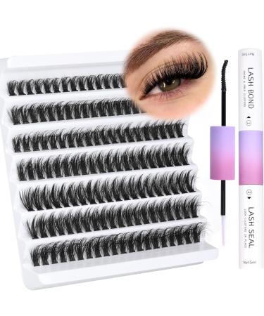 ALICE Lash Extension Kit - 140PCS Fluffy Wispy Individual Lashes DIY Eyelash Extensions 10-16MM - Strong Hold with Lash Bond and Seal - Buy Online on GoSupps.com