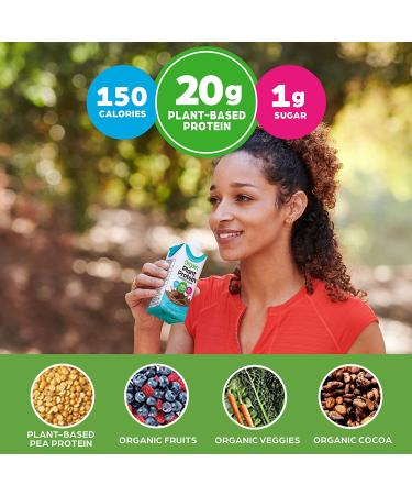 Orgain Vegan Protein Shakes - 20g Plant Based Protein, Creamy Chocolate - Gluten & Dairy Free - No Soy, Preservatives or Added Sugar - 11 Fl Oz, 12 Count - Buy Online on GoSupps.com
