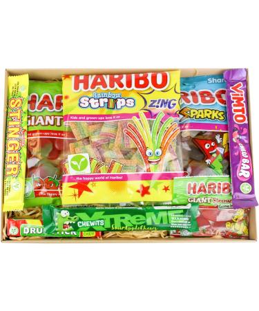 Candy Gift Vegetarian Sweets Hamper Gift Box Present for Birthday Favors Fathers Day Party Favours - Favourite Candy - Buy Online on GoSupps.com