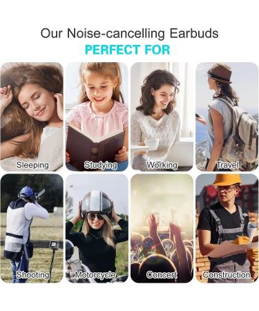 XANGNIER Reusable Silicone Ear Plugs for Sleeping - 2 Pair Noise Cancelling Earplugs for Hearing Protection and Sound Blocking - Ideal for Work, Study, Travel, Concerts, and Motorcycle - Buy Online on GoSupps.com