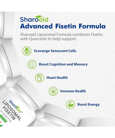 Liposomal Fisetin & Quercetin 1200mg Antioxidant Supplements - 60 Softgels | High Absorption Polyphenols for Women & Men | Non-GMO & Gluten-Free - Buy Online on GoSupps.com