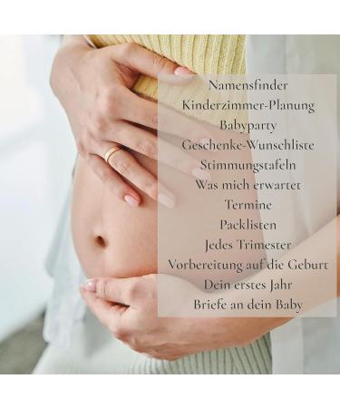 High-Quality Pregnancy Diary - Calendar Scrapbook Checklist & Organizer - Gold Pregnancy Album - Buy Online on GoSupps.com