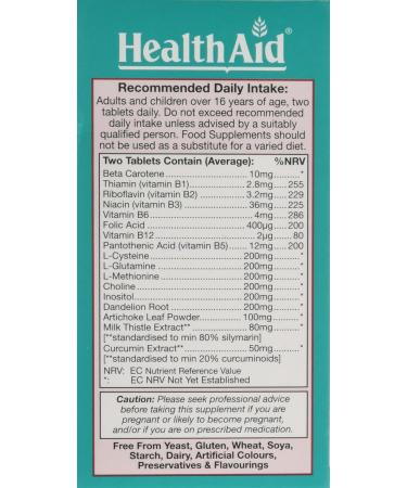 HealthAid Milk Thistle Complex 60 Vegetarian Tablets - Pack of 1 | Liver Support Supplement - Buy Online on GoSupps.com