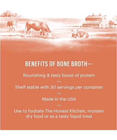 The Honest Kitchen Daily Boosts Beef Bone Broth with Turmeric for Dogs - 3.6 Oz - Buy Online on GoSupps.com