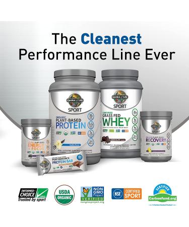 Organic Vegan Protein Powder, Vanilla Protein Powder with Probiotics, BCAAs, 30g Plant Protein, NSF Certified, Gluten Free & Sport, Non GMO, Garden of Life Sport Protein Powder - 19 Servings - Buy Online on GoSupps.com