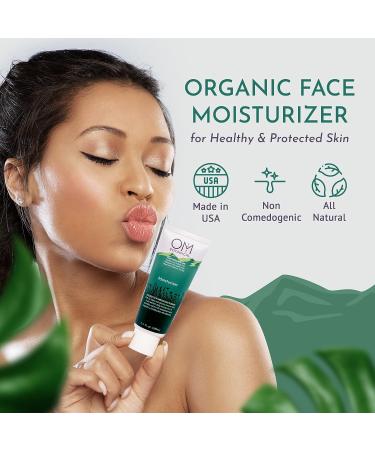 Om Botanical Natural Face Moisturizer - pH-Balanced Lightweight SPF 15 Cream for Women and Men - Vegan & Cruelty-Free - Buy Online on GoSupps.com