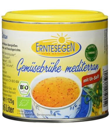Erntesegen vegetable broth -Mediterranean- 125 g organic seasoning sauce pack of 6 (6 x 125 g)