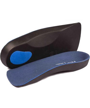 Buy Pro11 Wellbeing Orthopedic 3/4 Insoles | Supports Weak Arches Flat Feet & Heel Spurs - 2 Pairs - Blue - Buy Online on GoSupps.com