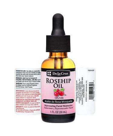 De La Cruz Rosehip Oil Facial Moisturizer 1 oz - Rejuvenating Skin Hydration - Buy Online on GoSupps.com