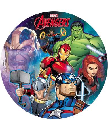 Avengers Edible Cake Toppers Set - 2 Packs + Mini Decorations for Children's Birthday Parties - Buy Online on GoSupps.com