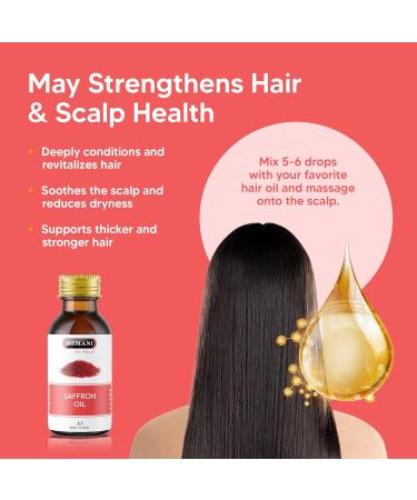 Hemani Saffron Oil 30mL - Nourishing Skin & Hair Promoting Radiant Complexion Luxurious Hydration & Luscious Locks" - Buy Online on GoSupps.com