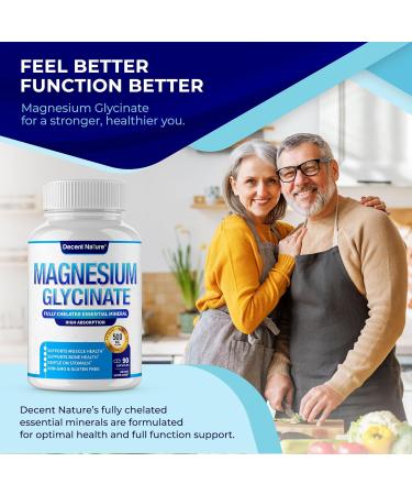 Magnesium Glycinate 500mg Magnesium Supplement - Chelated for High Absorption & Bioavailability Support Sleep, Muscle, Bones, Cramps, Recovery & Energy, Vegan Non-GMO 90 Capsules Vr1 - Buy Online on GoSupps.com