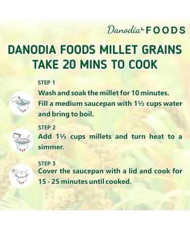  Danodia Foods Danodia Foods Natural Unpolished Finger Grains 450g ( 1 lb) | Gluten-Free Whole Grain | Non-GMO | Plant-Based Cuisine | Rice & Wheat Alternative | Resealable Bag | Origin: India - Buy Online on GoSupps.com