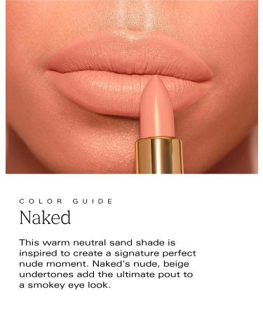 PDL Cosmetics by Patricia De Le n Naked Lipstick - Nude Matte Finish | Long Lasting & Hydrating Formula | Vegan & Cruelty-Free | .14 oz - Buy Online on GoSupps.com
