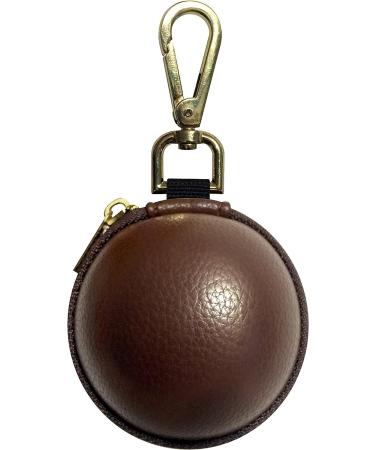 Ballsak Pro Brass/Brown Clip-on Cue Ball Case - Attaches Cue Balls to Cue Stick Bag with Extra Strong Strap Design - Buy Online on GoSupps.com