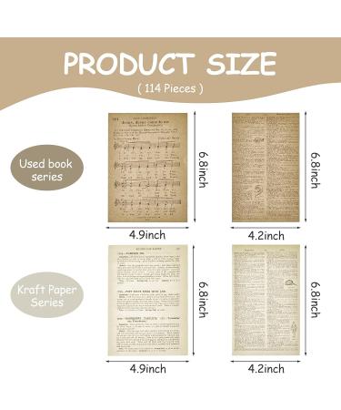 Zonon 114 Pieces Vintage Ephemera Pack - Craft Paper for Junk Journals, Albums, and Planners - Decorative Supplies - Buy Online on GoSupps.com