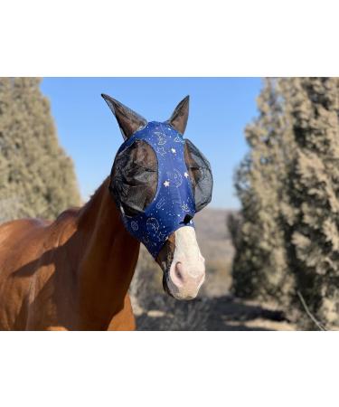TGW Riding Super Fit Horse Fly Mask - Large Moon Design | Best Protection for Your Horse - Buy Online on GoSupps.com