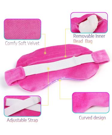MEDLOT Moist Heat Therapy Eye Mask for Dry Eyes - Hot/Cold Pad with Silicone Beads for Styes & Puffy Eyes - Microwavable & Adjustable Strap - Buy Online on GoSupps.com