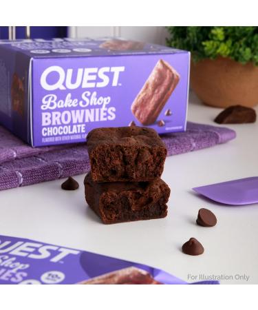 Quest Nutrition Bake Shop Chocolate Brownies 10g Protein 2g Net Carbs 1g Sugar 4 Count - Buy Online on GoSupps.com