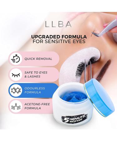 LLBA Lash Gel Remover 15ml - Professional Eyelash Extension Glue Dissolver - Low Irritation Cream for Sensitive Skin - Buy Online on GoSupps.com