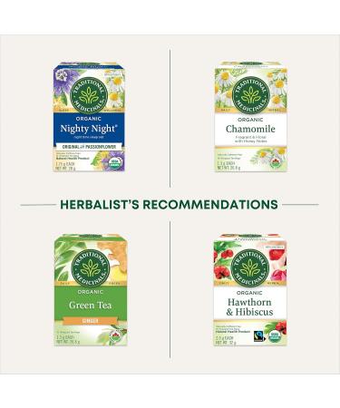 Traditional Medicinals - Organic Tulsi with Ginger Herbal Tea (Pack of 6) - Adaptogen That Helps Increase Energy and Stress Response - 96 Tea Bags Total Tea Tulsi with Ginger 16 Count (Pack of 6) - Buy Online on GoSupps.com