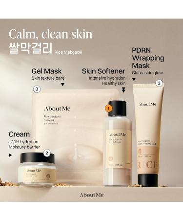 About Me Rice Makgeolli Skin Softener Triple Ferment Milky Toner with 5 Ceramides & Galactomyces Hydrating Essence Toner for Glass Skin Fragrance-Free for Dry Sensitive Skin 5.74 fl oz - Buy Online on GoSupps.com