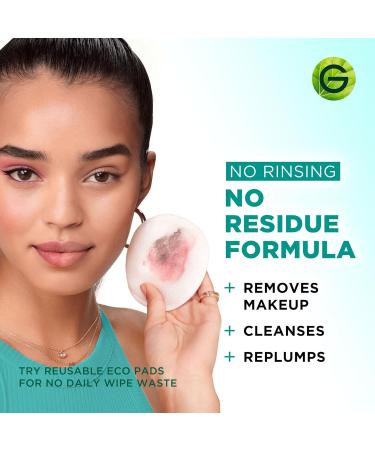 Garnier Micellar Cleansing Water With Hyaluronic Acid and Aloe Cleanses and Removes Makeup And Leaves Skin Replumped 400ml & Micellar Cleansing Water All-in-One Makeup Remover - Buy Online on GoSupps.com