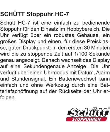 Sch tt HC-7 Digital Stopwatch | Large Display | Perfect for Sports Leisure & Kids | Ideal for Water Festivals - Buy Online on GoSupps.com