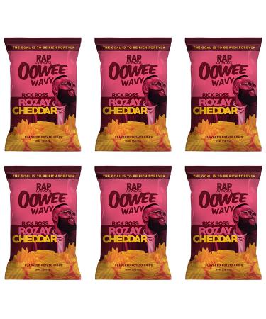 Rap Snacks Rick Ross Rozay Cheddar Potato Chips 2.5 Oz (Pack of 6) - Hip-Hop Stars Edition - Buy Online on GoSupps.com