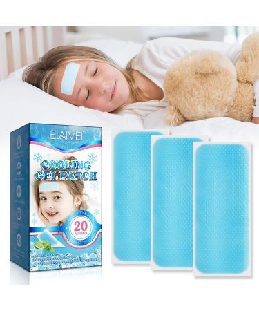 Cooling Plaster for Children - 20 Pieces Gel Pads for Fever & Pain Relief - Buy Online on GoSupps.com