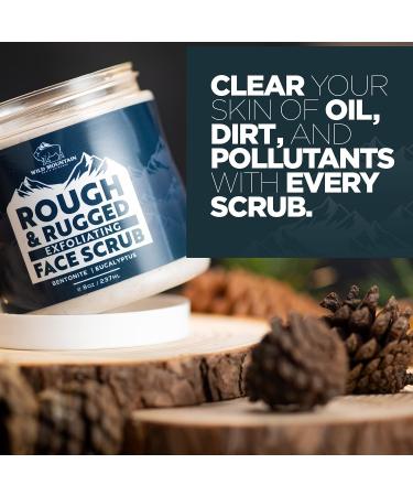 Rugged Face Scrub for Men - Exfoliating Microdermabrasion Facial Wash - Buy Online on GoSupps.com