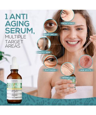 Advanced Clinicals Collagen Instant Plumping Serum 1.75 fl oz - Boost Hydration & Reduce Wrinkles - Buy Online on GoSupps.com
